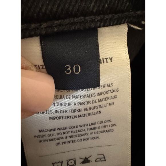 Citizens Of Humanity Isola Cropped Boot Cut Frayed Hem in Stormy Jeans 30 - Picture 6 of 9